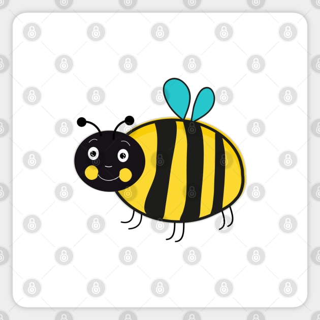 Honey bee character design illustration Sticker by GULSENGUNEL